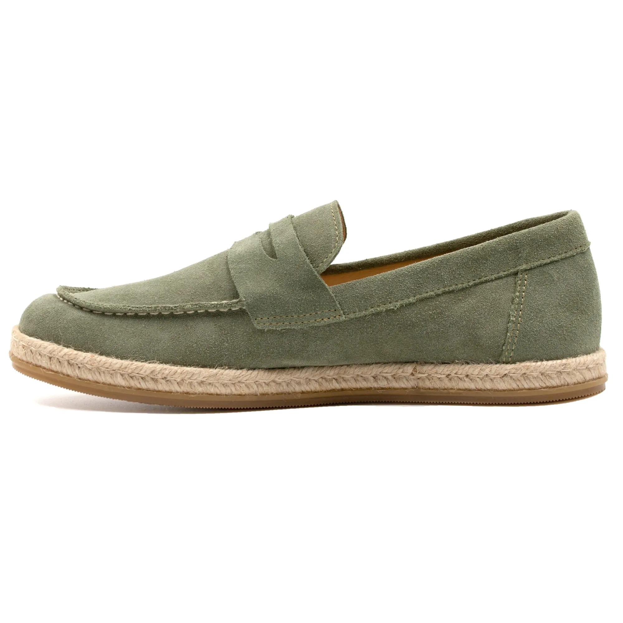 Cheap Mocassins espadrilles cuir daim Homme Mocassins
