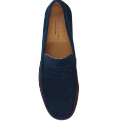 Store Mocassins urbains cuir daim bleu Homme Mocassins
