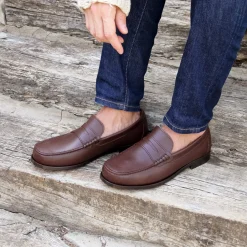 Best Sale Mocassins urbains cuir grainé Homme Mocassins