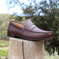 Best Sale Mocassins urbains cuir grainé Homme Mocassins