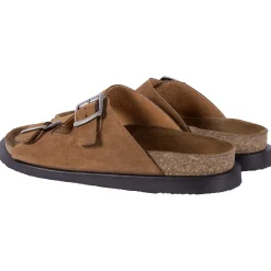 Best Mules liège cuir daim Homme Espadrilles & Sandales