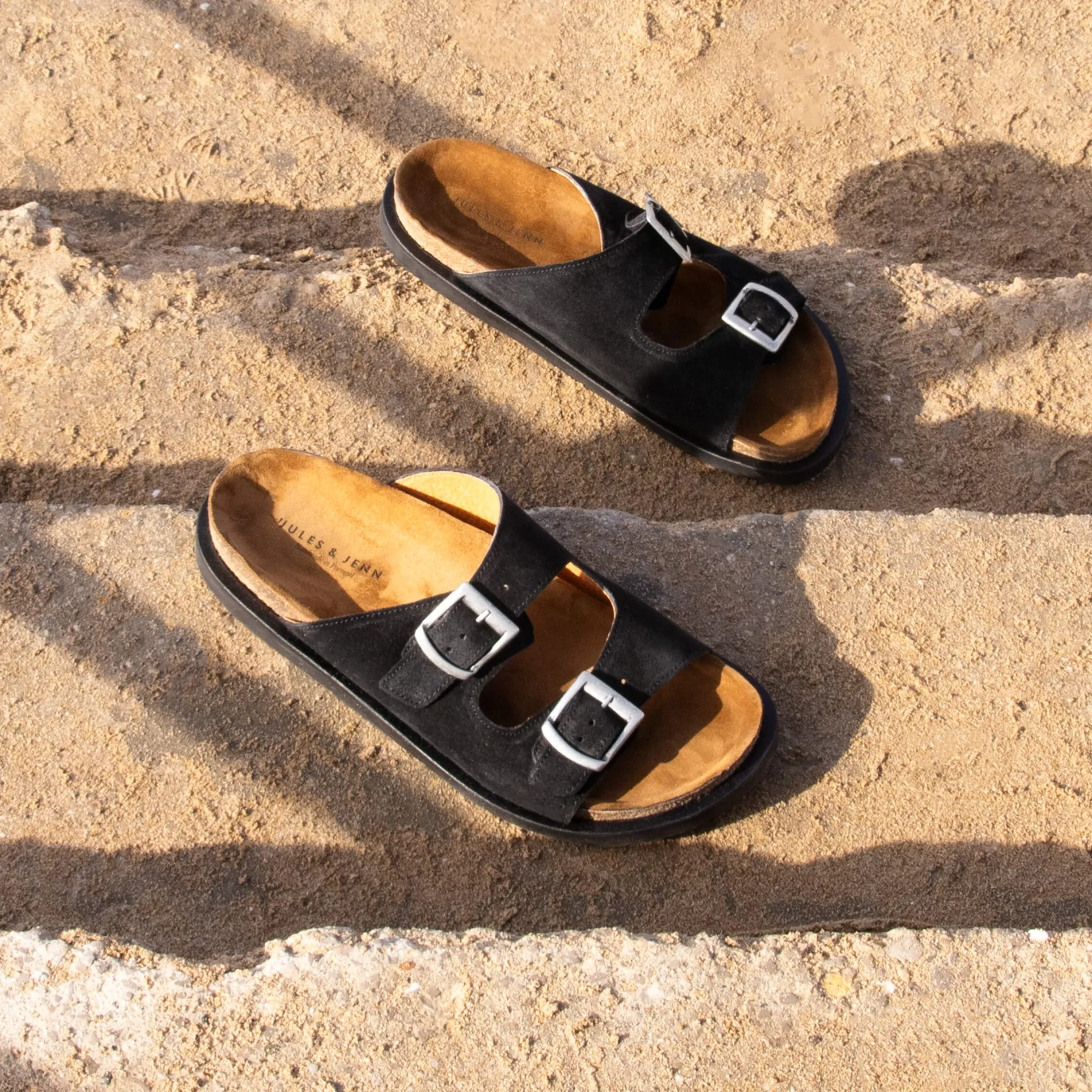 Store Mules liège cuir daim Homme Espadrilles & Sandales