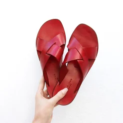 Best Mules plates cuir Femme Sandales