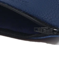 Cheap Pochette cuir upcyclé bleu royal - Petite Femme Dressing Recyclé|Pochettes