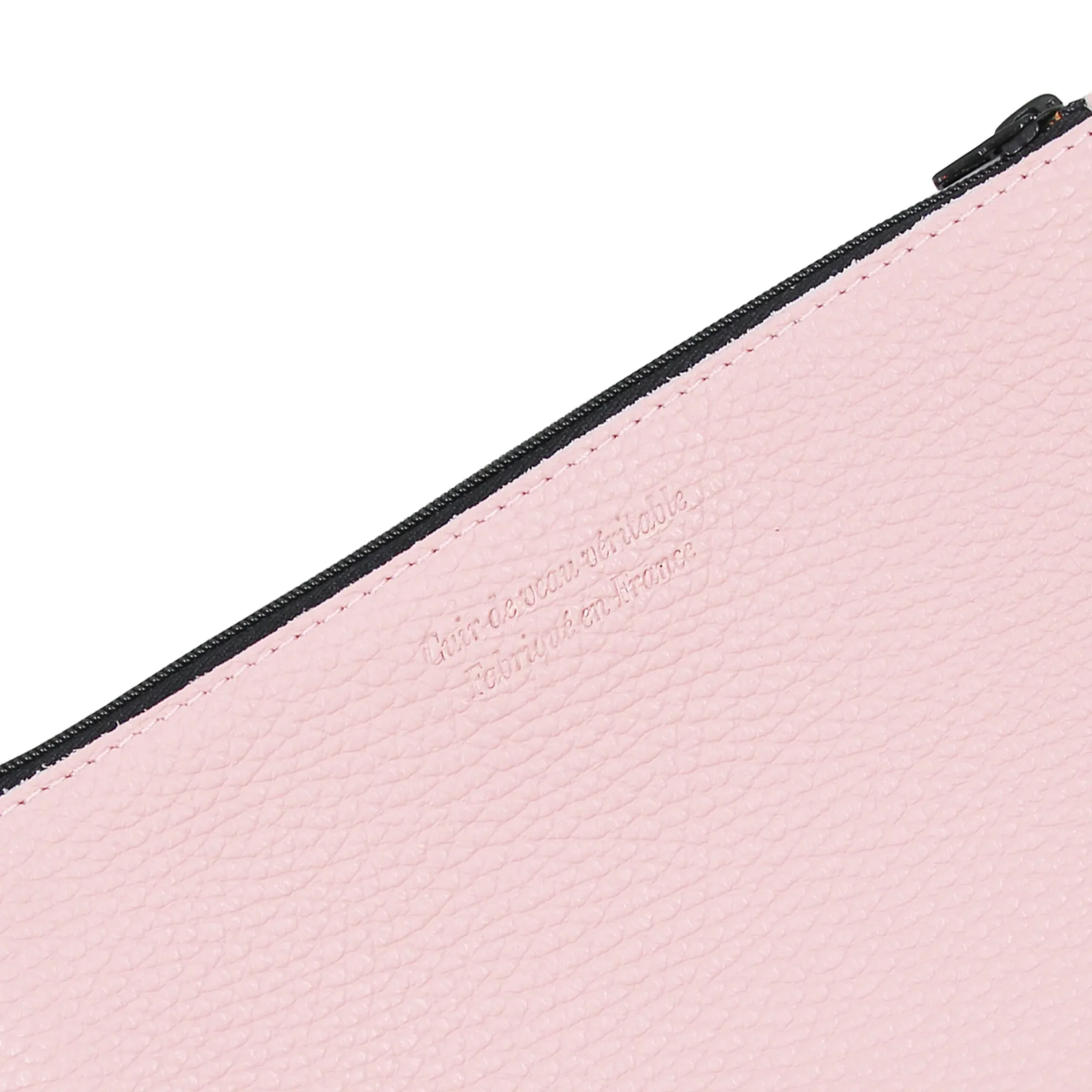 Discount Pochette cuir upcyclé grainé Femme Dressing Recyclé|Pochettes