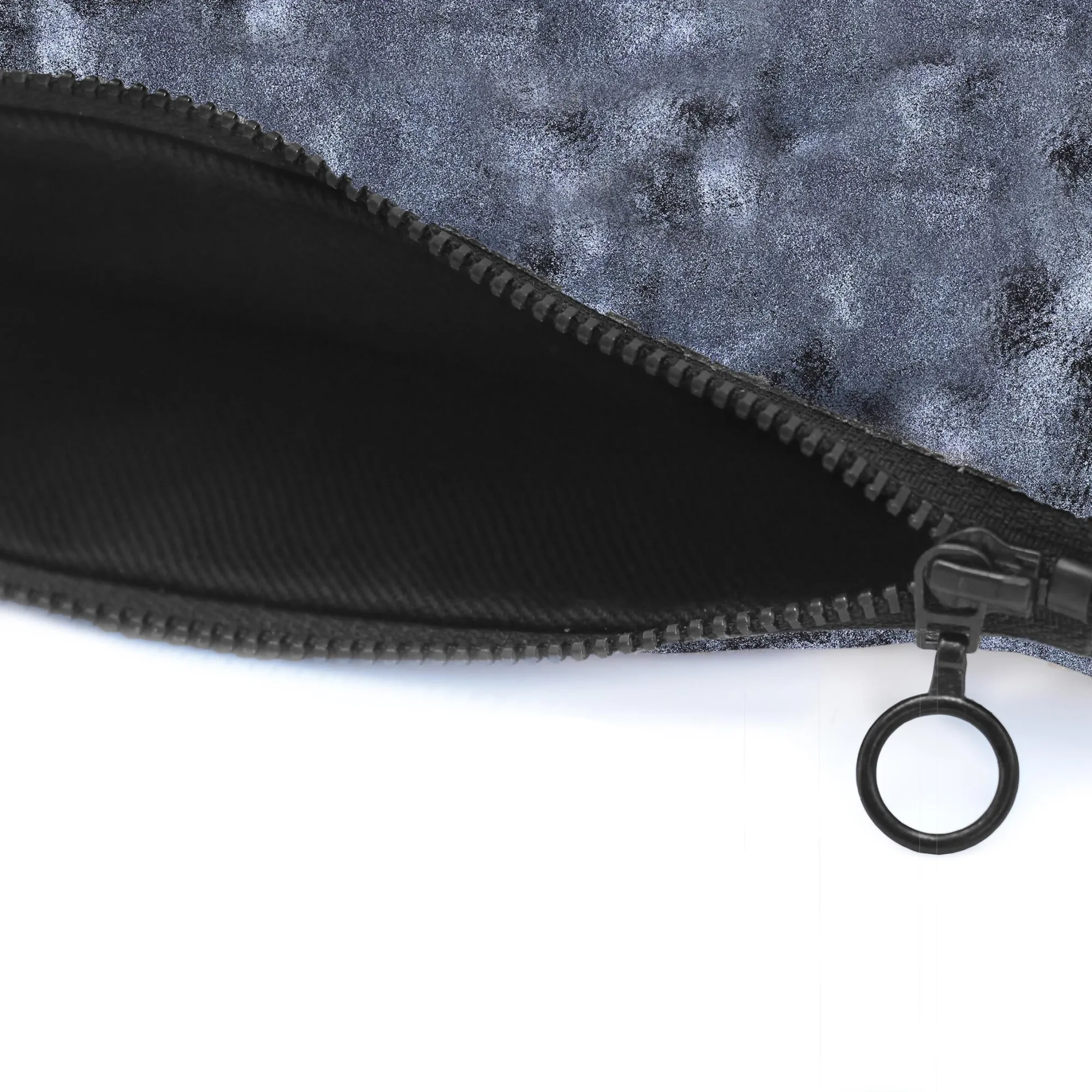 New Pochette cuir upcyclé noir irisé Femme Dressing Recyclé|Pochettes