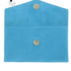 Flash Sale Pochette enveloppe cuir upcyclé bleu Femme Dressing Recyclé|Pochettes