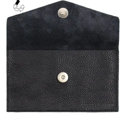 Cheap Pochette enveloppe cuir upcyclé noir Femme Dressing Recyclé|Pochettes