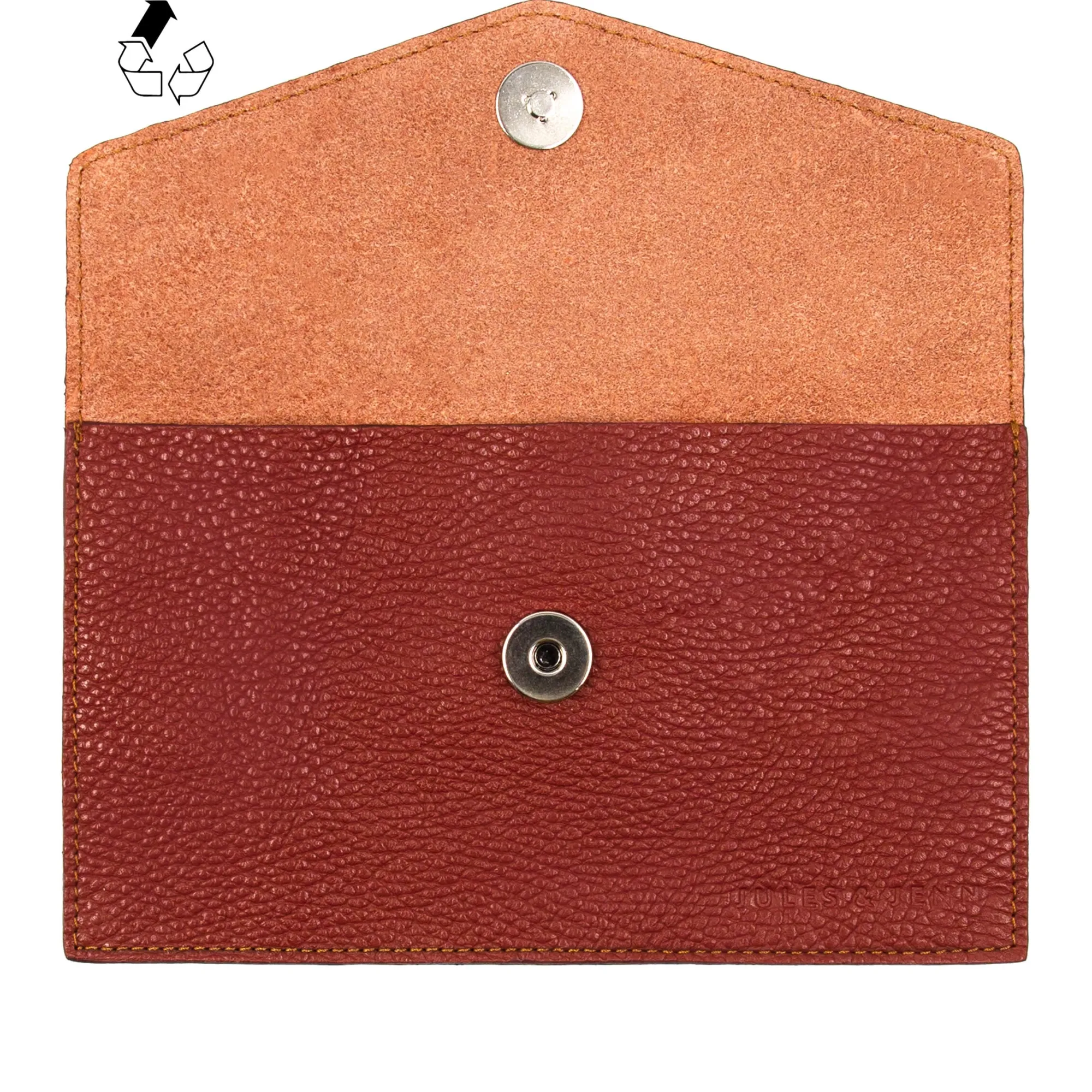 Clearance Pochette enveloppe upcyclé brique Femme Dressing Recyclé|Petite Maroquinerie