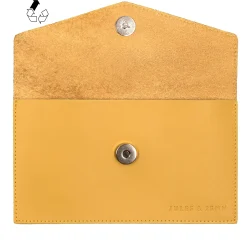 Cheap Pochette enveloppe upcyclé moutarde Femme Dressing Recyclé|Pochettes