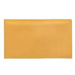 Cheap Pochette enveloppe upcyclé moutarde Femme Dressing Recyclé|Pochettes