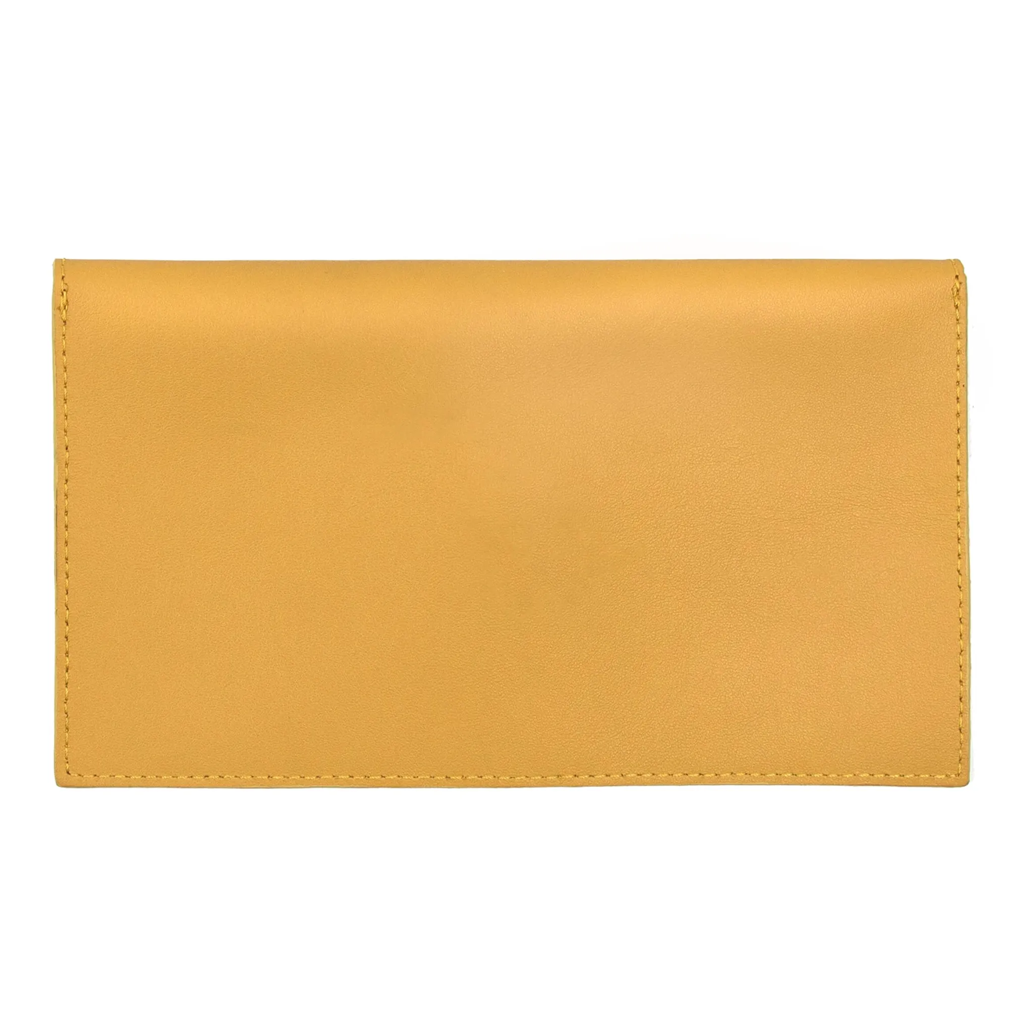 Cheap Pochette enveloppe upcyclé moutarde Femme Dressing Recyclé|Pochettes