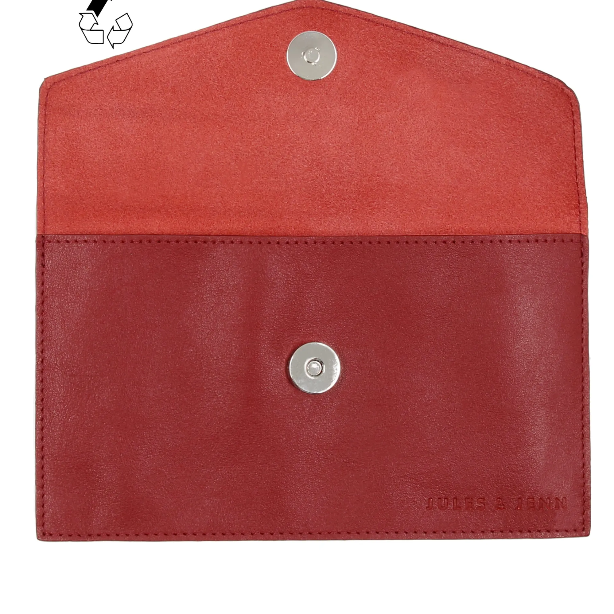 Shop Pochette enveloppe upcyclé rouge foncé Femme Dressing Recyclé|Pochettes