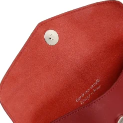 Shop Pochette enveloppe upcyclé rouge foncé Femme Dressing Recyclé|Pochettes