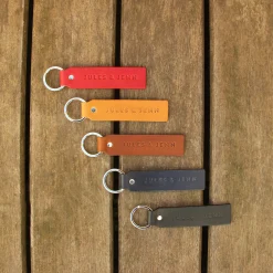 Flash Sale Porte-clés gravé cuir upcyclé Femme Dressing Recyclé|Petite Maroquinerie