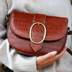 Cheap Sac boucle cuir imprimé Femme Sacs À Main