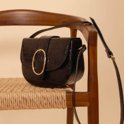 Clearance Sac boucle cuir imprimé Femme Sacs À Main