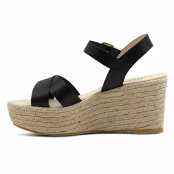 Outlet Sandales compensées cuir Femme Sandales