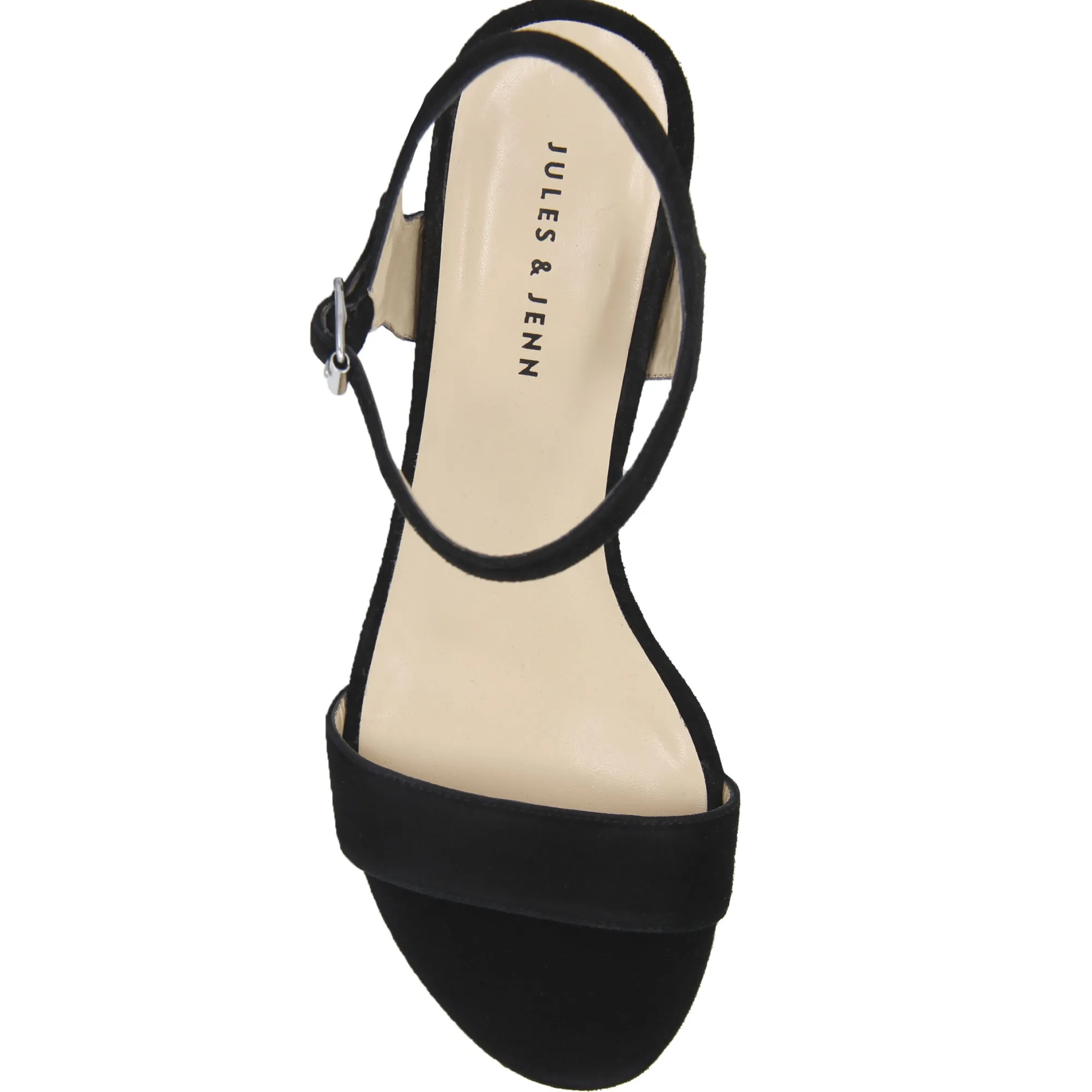 New Sandales moyen talon cuir daim Femme Sandales