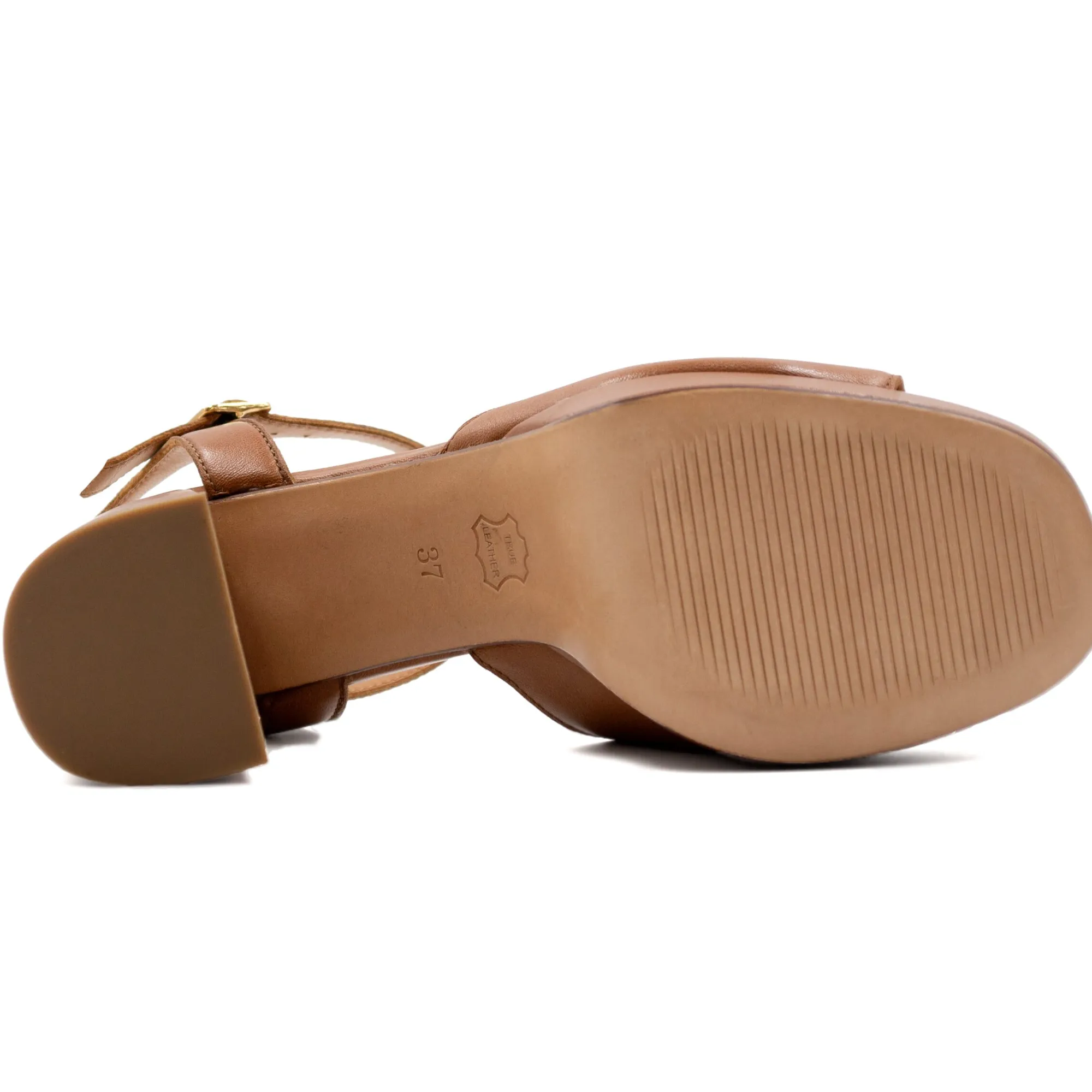 Outlet Sandales plateforme cuir Femme Sandales
