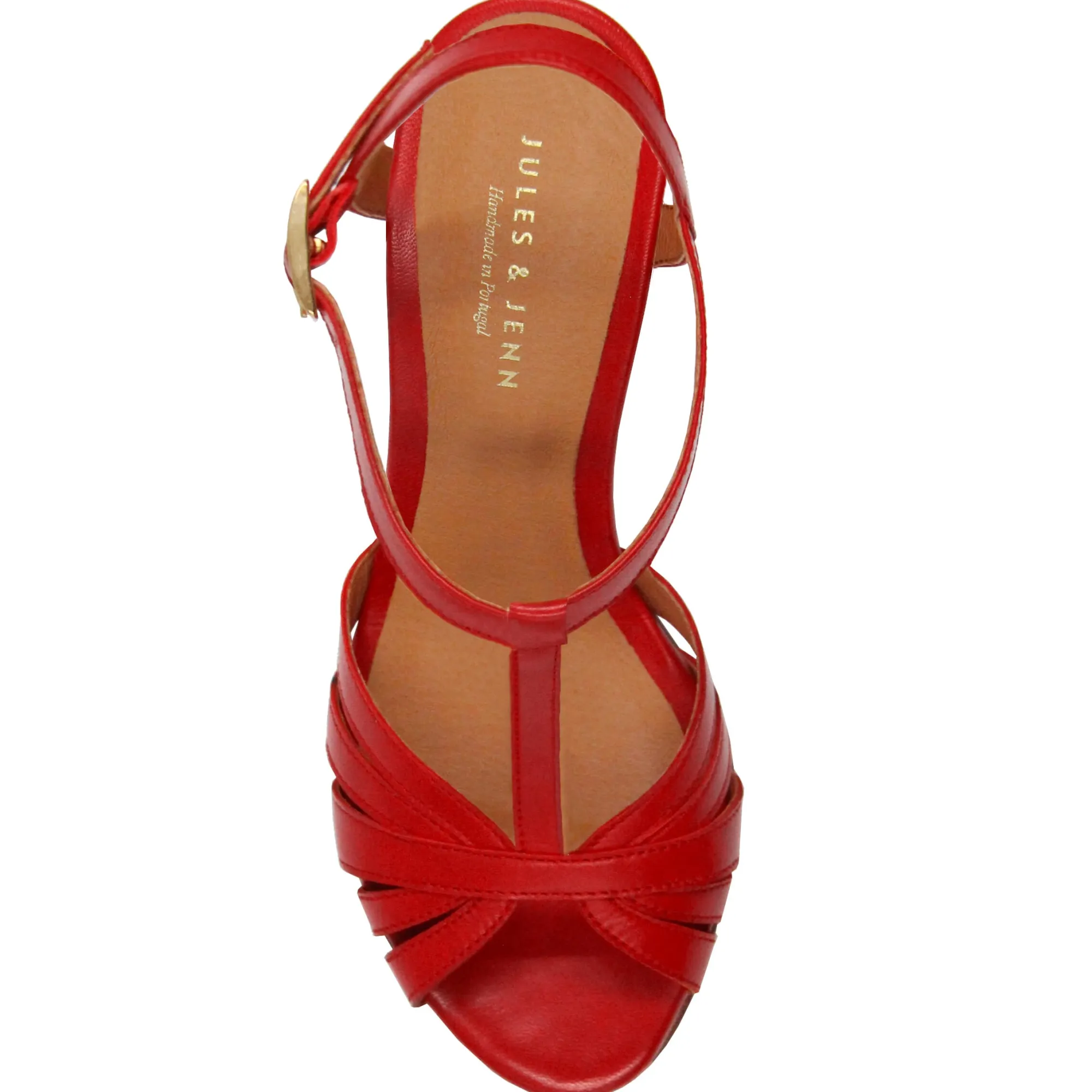 Store Sandales talon brides cuir Femme Sandales