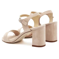 Online Sandales à talon cuir daim Femme Sandales