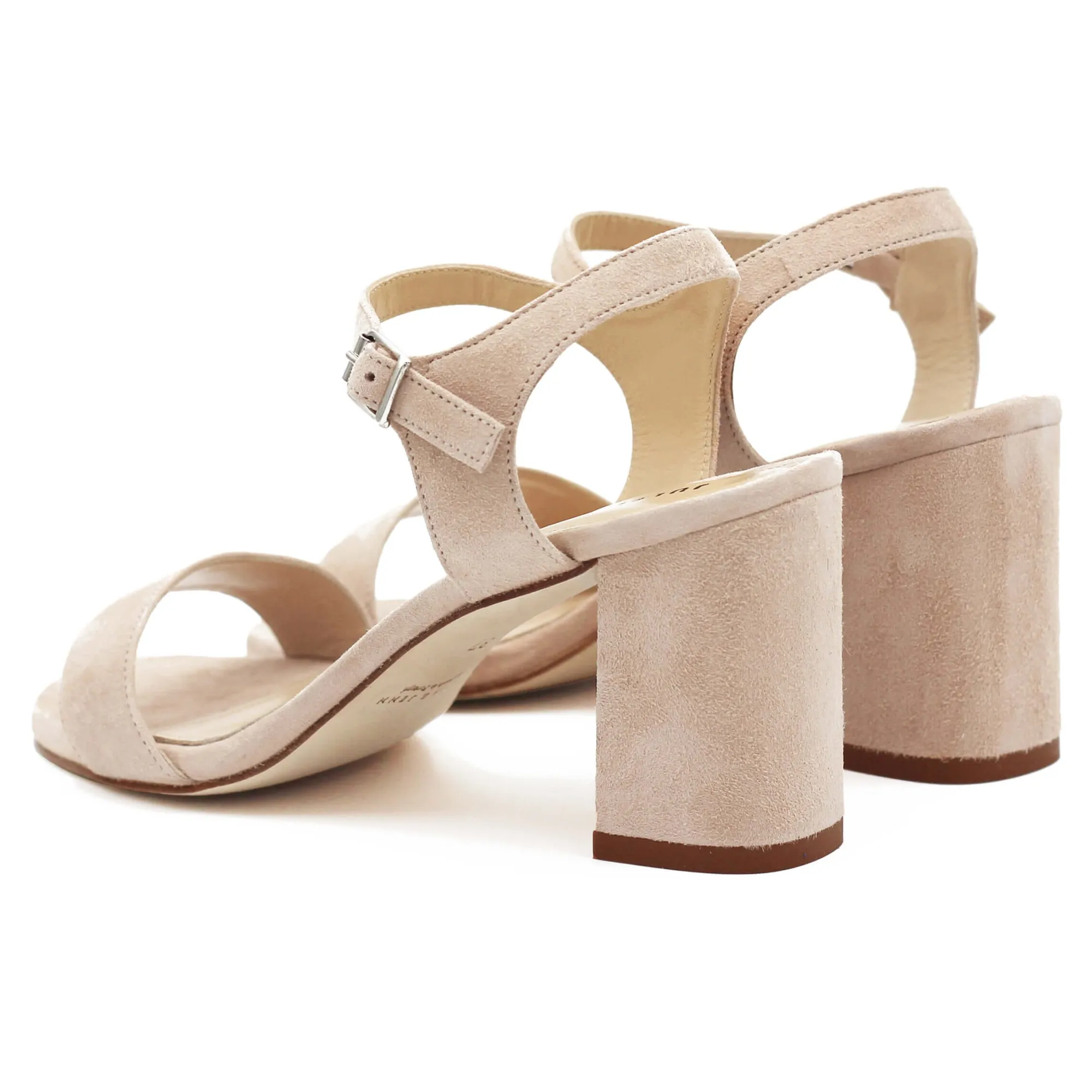 Online Sandales à talon cuir daim Femme Sandales