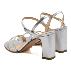 Clearance Sandales talon épurées cuir Femme Sandales