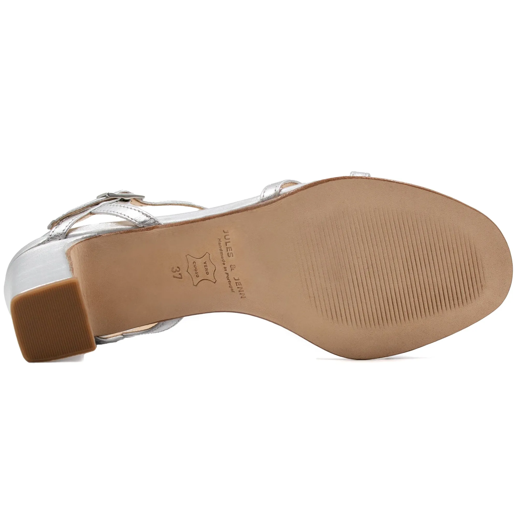 Clearance Sandales talon épurées cuir Femme Sandales