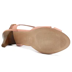 Flash Sale Sandales talon vintage cuir Femme Sandales