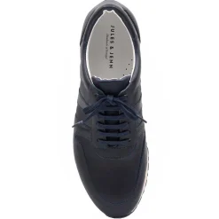 Flash Sale Sneakers cuir bleu marine Homme Fins De Série Solidaires