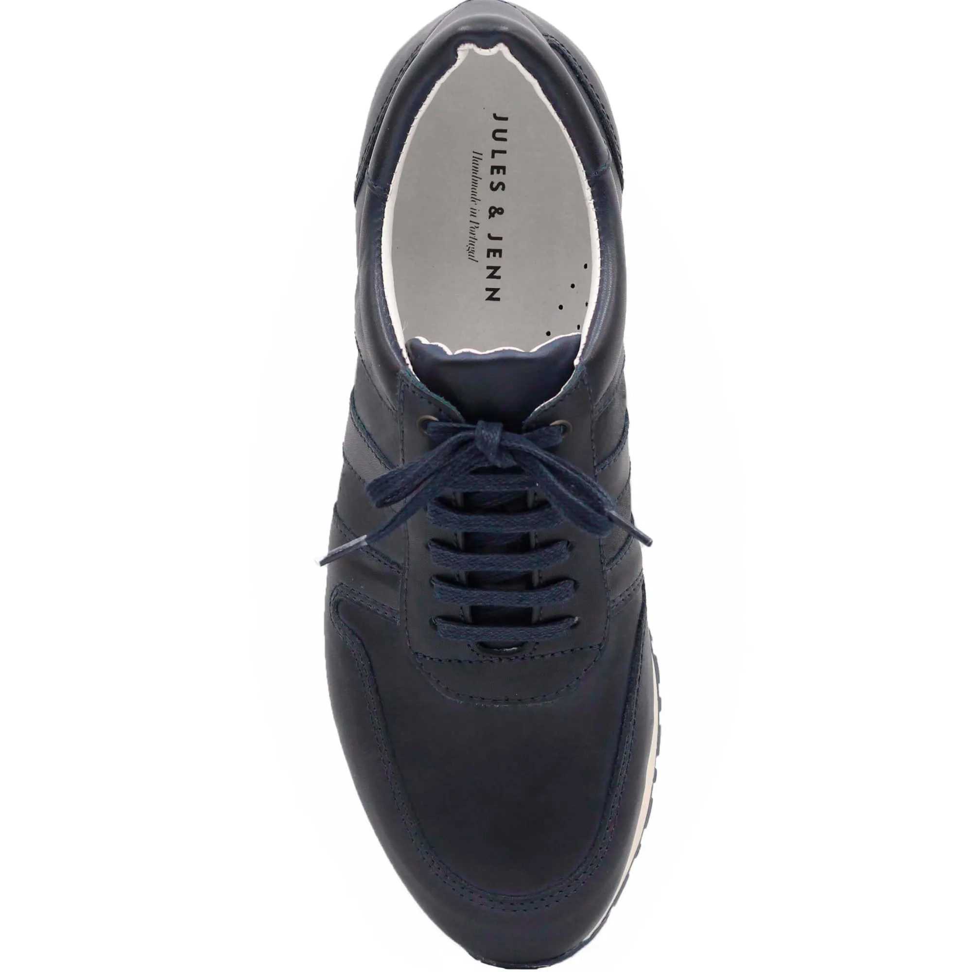 Flash Sale Sneakers cuir bleu marine Homme Fins De Série Solidaires