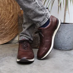 Clearance Sneakers cuir Homme Baskets