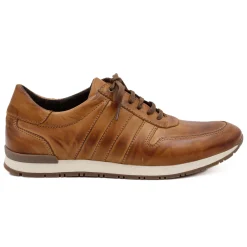 Shop Sneakers cuir marron Homme Baskets