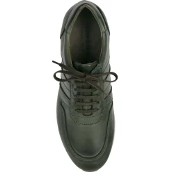 Outlet Sneakers cuir vert Homme Baskets