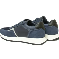 Discount Sneakers Noé cuir bleu Homme Baskets