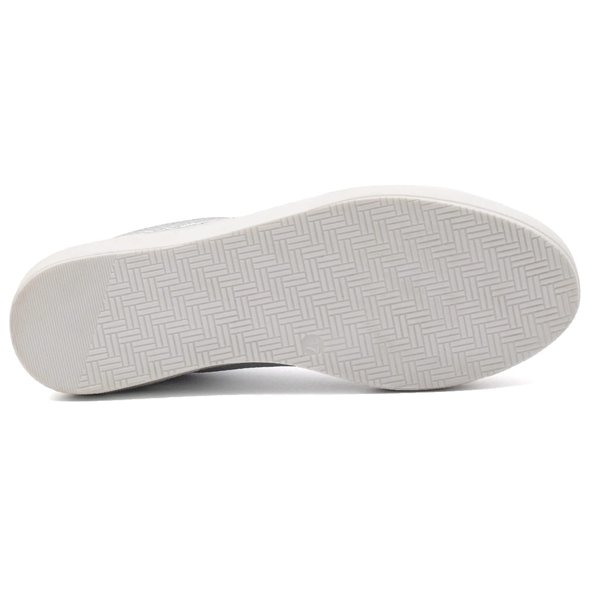 Fashion Tennis lacet cuir grainé métallisé Femme Baskets