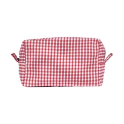 Cheap Trousse toile recyclée vichy blanc rouge Femme Dressing Recyclé|Petite Maroquinerie